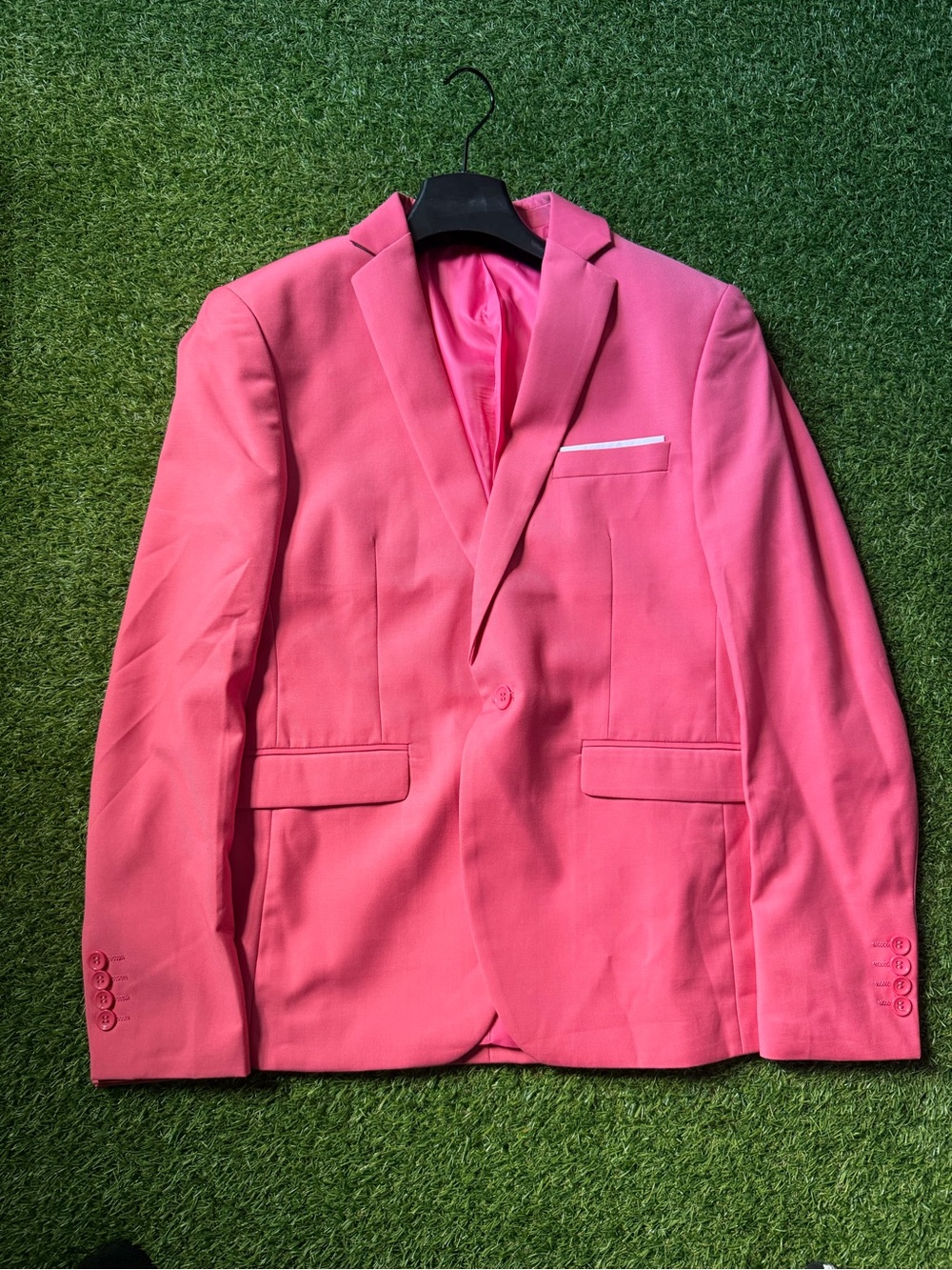 Coach Pink Men's Single-Breasted Blazer